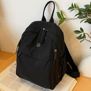 TEMU 신학기 신상 여성 패션 백팩, 가벼운 멀티 포켓 캐주얼 양방향 백팩, 대용량 가슴 가방 (일상 출퇴근용), 조절 가능한 숄더 스트랩 싱글 숄더백, 수납 가방, 휴대폰 파우치, 지갑