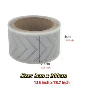 TEMU 3cm X 200cm 화살표형 반사 열전달 비닐, 고온 다림질 반사 데칼, 의류, 가방, 티셔츠, 모자 등 개인화용
