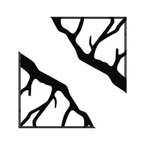 TEMU 2개 나무 가지 모양 금속 선반 브래킷, L자형 금속 지지대, 공간 절약형 디자인, 벽걸이 설치 (드릴 필요 있음), 주방, 욕실, 거실, 침실 및 발코니의 장식 및 실용적인 선반에 적합