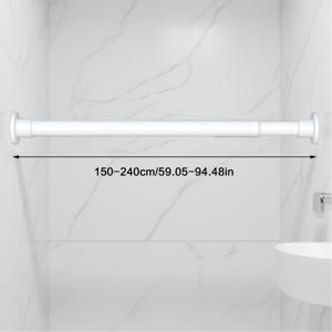 TEMU 무타공 텔레스코픽봉, 고하중 샤워 커튼봉, 두껍고 강화된 텐션봉, 초강력 하중 지지력 스프링봉, 고하중 건조대, 옷장용 텐션봉. 캐비닛, 욕실, 발코니, 세탁실, 주택 리모델링에 적합 > 주방 및 욕실 > 주택 개조용품 욕실용품 > 욕실 하드웨어 및 설치 > 샤워 커튼봉