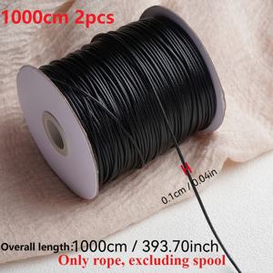 TEMU 20M (10M 2개) 손뜨개 브레이드 코드 - 왁스 스트링, 비탄성 비즈 실, 주얼리 제작용, 내구성 좋은 합성 인조 가죽, 목걸이, 스웨터, 핸드백 및 공예 프로젝트용, 공예 용품, 장식 비즈 스트랜드, 부드러운 질감