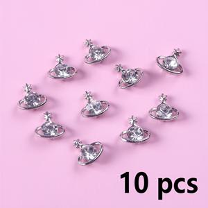 TEMU 네일 아트용 투명 라인스톤 10개입, 별과 구형 모양 특징, 네일 장식 및 용품에 적합