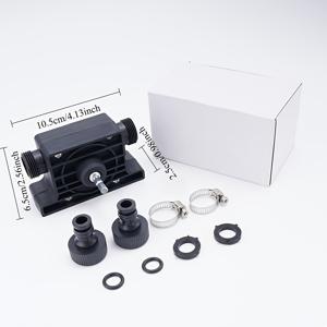 TEMU 휴대용 미니 워터 펌프, 전기 드릴 구동식 고유량 오일 펌프, 전기 불필요, 어댑터 2개 표준 제공