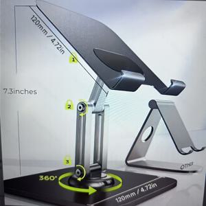TEMU 신형 범용 태블릿 스탠드, 아이패드 및 휴대폰용 회전형 홀더, 다기능 조절식 마운트