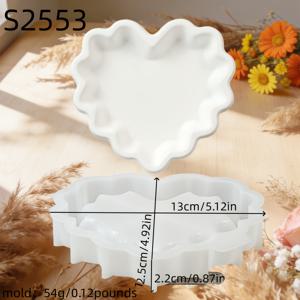 TEMU 레진 실리콘 몰드 사랑 트레이 3D 장식 실리콘 몰드 DIY 캔들 실리콘 몰드 석고 장식 실리콘 몰드 트레이 실리콘 몰드 집 장식 에폭시 수지 몰드 S2553