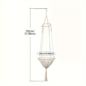 TEMU 고양이 행잉 스윙 침대, 직조 로프 고양이 해먹 바구니, 편안한 애완 동물 아기 침대 실내 고양이 애완 동물 스윙 침대