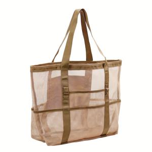 TEMU 대형 메시 비치 토트백 - 가족 나들이, 장난감, 휴가 필수품에 적합