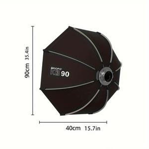 TEMU TRIOPO K3 90Cm 퀵 셋업 팔각형 소프트박스 (Godox Aputure Sokani 스튜디오 LED 비디오 조명용 Bowens 마운트 포함)