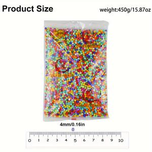 TEMU 2/3/4mm 멀티 컬러 단색 유리 씨드 비즈, 소형 스페이서 비즈, DIY 핸드메이드 직조용 팔찌, 목걸이, 귀걸이, 주얼리, 헤어 액세서리, 신발 장식, 의류 액세서리용, 장식용 구슬, 약 6000/16000/37500개