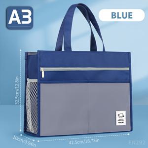 TEMU 1개 화제 대용량 옥스포드 원단 보관 가방 A3 미술용지 & 8K 문서 호환 - 휴대용 , 교사, 사무실, 여행용 - 미술 용품, 스케치북, 사무용 넉넉한 파일 홀더