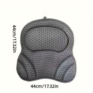 TEMU 1개 나비 욕조 베개, 4D 메시 원단 통기성, 속건성 소재, 후크 포함, 미끄럼 방지 흡착 컵 6개, 편안한 어깨 및 목 인체공학적 디자인, 발렌타인데이 선물