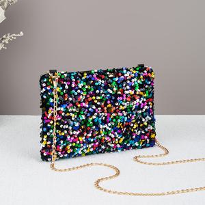 TEMU 세련된 스팽글 숄더백, 반짝이는 휴대용 휴대폰 파우치, 파티 및 통근용 지갑, 선물 가방으로 적합