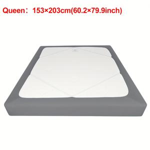 TEMU 상품: 단색 Y섬유 원단 스트레치 베드 스커트 1개, 박스 스프링 커버, 미끄럼 방지 및 방진, 사계절용 - 침실 장식을 위한 완벽한 선택