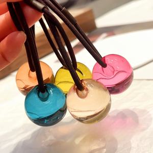 TEMU 여성용 5개 세트 멀티컬러 반머리끈 - 탄력 있는 포니테일 홀더, 땋은 머리, 번 머리용 고탄력 헤어 액세서리 (5가지 색상)