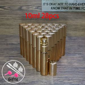 TEMU 28개입, 10ml 향수병, 유리병, 풀 커버 알루미늄 노즐, 초미세 미스트 노즐, 트렌디하고 고급스러운 유광 외관, 미니 휴대용 향수 스프레이 병, 여행 필수품, 향수 및 물 보충 스프레이 병