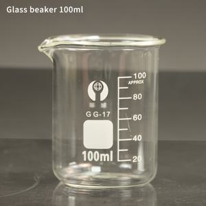TEMU 100ml 눈금 유리 비커, 실험용 물컵