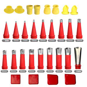 TEMU 30개 스테인리스 스틸 필러 노즐 어플리케이터 세트, 베이스 필러 실란트 씰링 욕실 수도꼭지용, 본딩 권총용 구조 접착제 총기. 하드웨어 액세서리