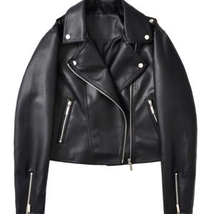 TEMU 2025 봄/가을 신상 슬림핏 스타일 인조 가죽 재킷