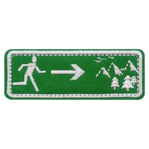 TEMU 안전 출입 숲 산 나무 여행 자수 패치, 모험 야생 백팩, 모자, 후크 루프 패스너가 있는 관광 장비 액세서리