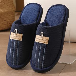 TEMU 남성용 슬리퍼, 편안한 메모리폼 실내화, 넓고 조절 가능한 앞코가 막힌 신발, 따뜻한 EVA 밑창, 푹신하고 스타일리시한, 인터내셔널