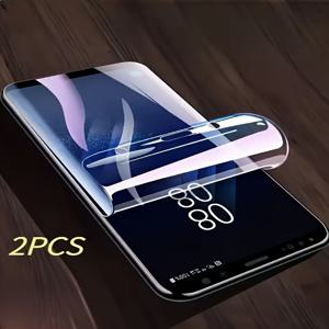 TEMU 삼성 갤럭시 S25/S25+ 호환 비유리 하이드로겔 필름 2개, S25 울트라/S24/S24+ 소프트 풀커버, S24 울트라/S23+/S23 울트라 보호 필름, S23 FE/S22/S22+/S21/S21 울트라/S21 FE/S20/S20+/S20 FE/S10/S10 5G/노트 20 울트라/10/10 라이트용