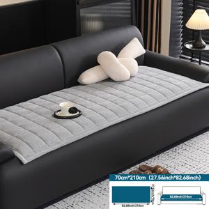 TEMU 사계절 플러시 스타일 소파 쿠션 1개, 미끄럼 방지 경량 럭셔리 반려동물 스크래치 방지 소파 보호대, 반려동물 친화적인 소파 커버 쿠션, 침실 사무실 거실 가구 보호대, 홈 데코. 베개 커버, 등받이 및 팔걸이 커버는 별도 구매 필요