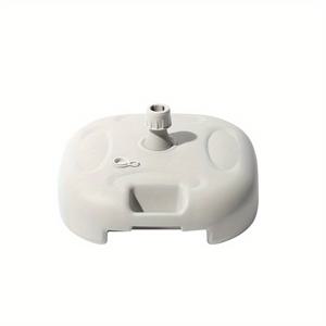 TEMU 블랙/그레이-화이트 고하중 수중 사용 가능 야외 파라솔 받침대, 미세한 모래 또는 물로 채울 수 있음, 20L/5.5GAL. 캐노피 길이 2.2미터 이하의 파라솔용, 중앙 폴 직경 3.2cm/1.25인치 이하와 호환. 정원, 파티오, 중앙 폴 파라솔, 햇빛 파라솔, 야외 파라솔 텐트용으로 설계됨. 배수구 포함. 파라솔은 포함되지 않음