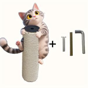 TEMU 1개 고양이 스크래칭 포스트 교체품, 고양이 종이 튜브 등반 프레임, 강아지 및 고양이를 위한 튼튼한 스크래칭 가구, 고양이 등반 벽 시스템, 강아지 놀이 액세서리, 견고한 구조