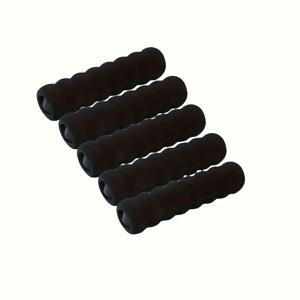 TEMU 5개 검정색 문 손잡이 커버, 안전 손잡이 보호대, 부드러운 나선형 폼 문 손잡이 캡, 침실, 욕실 및 사무실 문에 적합