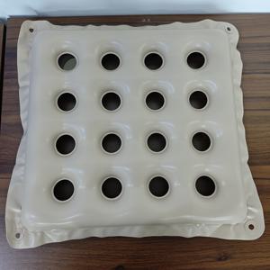 TEMU 1pc Portable Inflatable Seat Cushion for Offi Chair, Car, Wheelchair - Pressure Waffle Design for Long Sitting, Tailbone Pain, Ba Pain