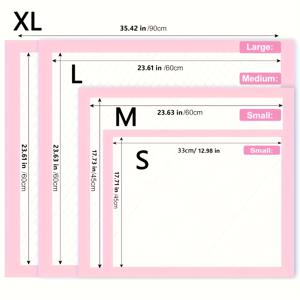 TEMU 벌크 팩 (20/40/50/100개입) 고강도 두꺼운 일회용 강아지 기저귀 & 소변패드 - 초흡수, 냄새 제어, 개별 포장된 강아지 훈련용 패드, 핑크 & 화이트 체크무늬, 집안 훈련, 크레이트 라이너