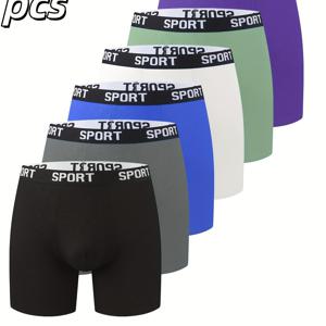 TEMU 높은 탄성과 흡습성 특징을 갖춘 남성용 통기성 퀵 드라이 드로즈 팬티 6종 세트입니다. 편안한 탄성 허리 밴드 디자인으로 제작되었습니다. 이 가벼운 단색 드로즈는 헬스장 운동, 복싱 및 캐주얼 웨어에 적합합니다.