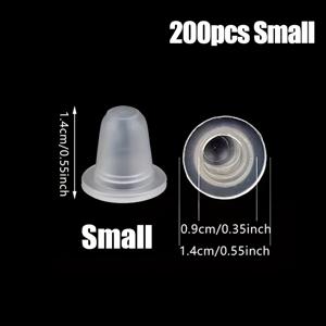 TEMU 200개 일회용 타투 잉크컵 - 소사이즈 & 대사이즈, 반영구 화장사용 투명 마이크로블레이딩 홀더, 전원 불필요