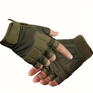 TEMU 통기성 좋은 반장갑 스포츠 장갑 - 가볍고 미끄럼 방지 그립, 사이클링, 피트니스, 하이킹, 모든 계절의 모터사이클에 적합 - 디자인으로 최적화된 제어, 손가락 작업에 이상적 - 간편한 유지 관리 디자인