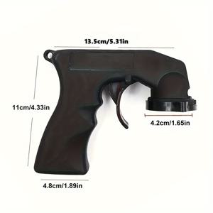 TEMU 이것은 에어로졸 캔을 스프레이 건으로 변환시키는 트리거 핸들이에요. 편안한 그립감, 간편한 부착 및 분리, 페인트, 접착제, 윤활제 등 다양한 물질과 호환됩니다.