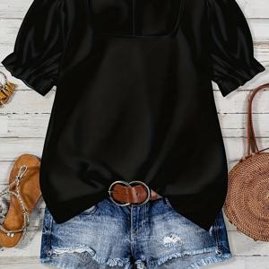 TEMU 피어블랙 캐주얼 루즈핏 셔츠