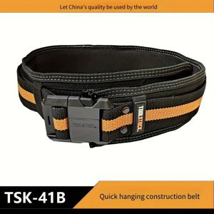 TEMU 새로운 작업용 벨트, 공구 파우치 벨트, 버클 공구 벨트, 퀵 릴리스 건설용 벨트, 강화형, 두꺼워진 내마모성 옥스포드 천, 아버지, 정비공, 목수, 전기기사, 배관공, 정비공에게 적합, 벨트 단품