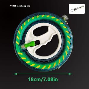 TEMU 잠금 장치가 있는 고하중 바다낚시 릴 1개 - 대용량 해양/폰툰 레일 릴, 바다, 카누, 트롤 낚시에 적합 - 나일론 로프와 호환 - 전문가 및 취미 낚시꾼을 위한 이상적인 선택, 공해 낚시 장비, 스피닝 디자인, 내구성 있는 플라스틱 소재