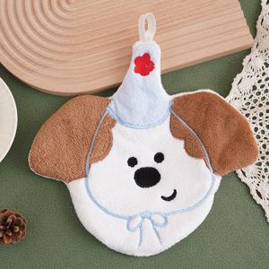 TEMU 1개 곰 모양 손가락 타월, 캐릭터 동물 디자인 타월, 걸이 고리로 쉬운 보관, 플러시 부드러운 피부 친화적 타월, 고흡수력 및 빠른 건조 손가락 타월, 주방 및 야외용 다용도 타월, 귀엽고 실용적인 타월