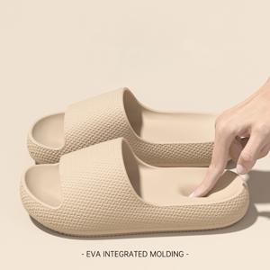 TEMU 커플 홈 여름 신상 시원 슬리퍼 여성용 두꺼운 밑창 부드러운 홈 웨어 내구성 욕실 욕조 미끄럼 방지, 냄새 방지, 내마모성, 키높이, 저소음 슬리퍼, 여성 신발