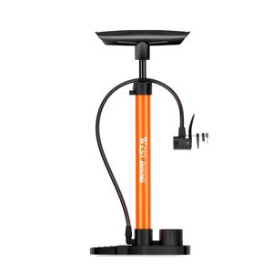 TEMU WEST BIKING 160PSI 고압 자전거 펌프 (게이지 포함) 접이식 스테인리스 스틸 인플레이터 MTB 로드 바이크용