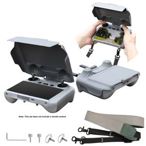TEMU RC 2 보호용 선 후드 키트 (넥 랜야드 포함), RC 2 선 후드, RC2 보호 커버, DJI Mini 5 Pro/Mini 4 Pro/Mavic 4 Pro/Flip/Air 3S/Air 3용, RC2 리모컨 보호 액세서리, DJI 드론 액세서리