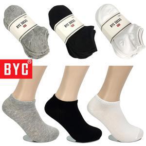 TEMU BYC 스니커즈 발목양말 10켤레 여자 남자 여름 학생무지 검정 흰색