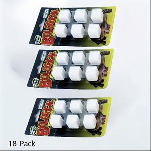 TEMU 수족관 및 테라리움용 18팩 천연 칼슘 카보네이트 미네랄 스톤 - 매끄러운 가장자리의 안전한 껍질 성장 보조제, 새우, 헤르밋 게, 거북이, 달팽이에 적합 - PH 밸런스 수족관 기질 및 서식지 장식