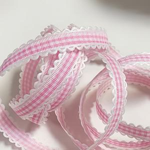 TEMU 체크무늬 선물 포장 리본, DIY 장식용 체크리본, 생일, 결혼식, 크리스마스, 발렌타인데이에 적합, 선물 포장, 플라워 아레인지먼트, 파티 장식, DIY 핸드메이드 리본