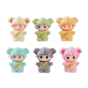 TEMU 홈 & 오피스 장식용 6피스 플록 미니어처 피규어, 귀여운 레진 스탠딩 오너먼트 플록 베이스 포함, 데스크탑 선반 장식, 테이블탑 디스플레이용 길상상