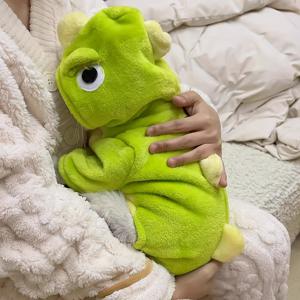 TEMU 1개 귀여운 공룡 플리스 4발 옷 겨울 랜 섬유 두꺼운 따뜻한 샤옹 옷 고양이 옷 애완 동물 의류, 소형 고양이 및 강아지에게 적합