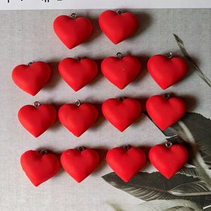 TEMU 14개 실리콘 레드 하트 데이 펜던트, 곤충 펜던트 DIY 주얼리 제작용, 파티 액세서리, 귀걸이, 목걸이, 가방에 완벽