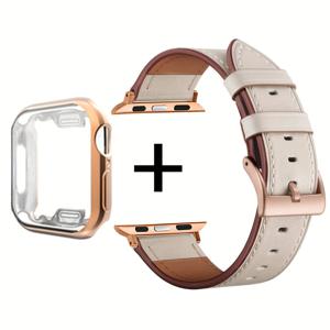 TEMU 충돌 방지 스크래치 방지 로즈 골든 TPU 소프트 소재 시계 케이스 2개 세트, 살구색 소프트 스트랩 포함, iWatch SE/S9/8/7/6/5/4/3/2/1 시리즈용, 남녀공용 교체용 시계 밴드 보호 커버, 38mm/40mm/41mm/42mm/44mm/45mm
