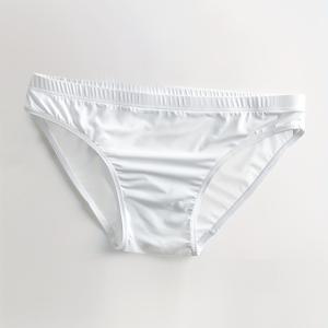 TEMU 남성용 여름 얇은 아이스 슬리키 섬유 원단 팬티, 남성 감각 저허리 원피스 고신축성 통기성 삼각형 속옷 패션 단색 캐주얼 삼각형 속옷